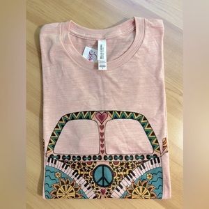 "BELLA CANVAS - Women’s Shirt, Cute Kombi Van Graphic Tee / Size S